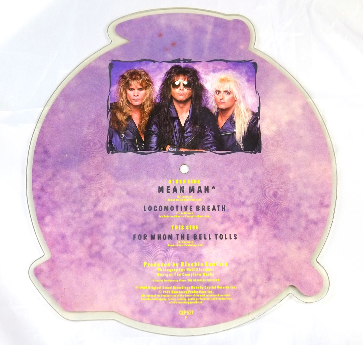 High Resolution Photos of wasp mean man picture disc 
